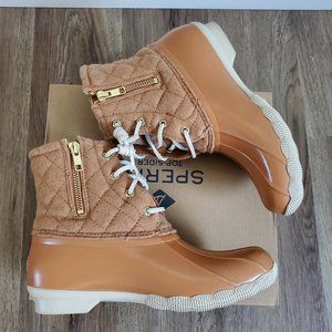 LIKE NEW, SPERRY Quilted Rain Duck Boots